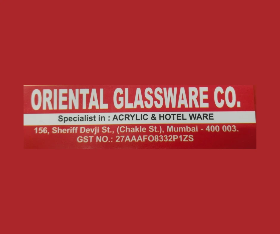 Oriental Glassware Co,
